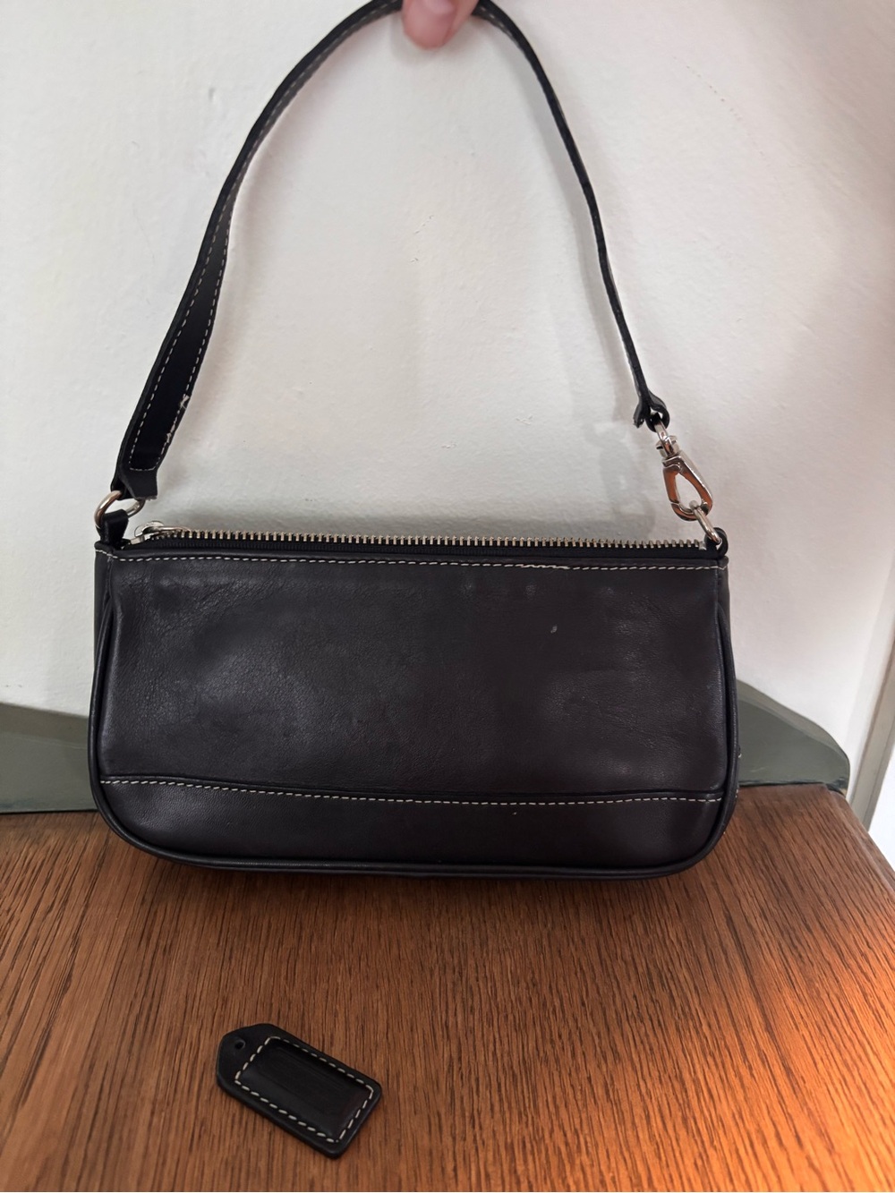 Vtg Coach | Black Demi Hampton Baguette 7758